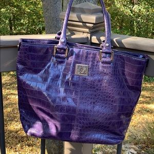 Anne Klein Large Purple Handbag